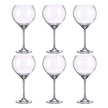 Imagem de Conj. C/ 6 Taças P/Vinho Tinto Carduelis 640ml Bohemia Crystalite