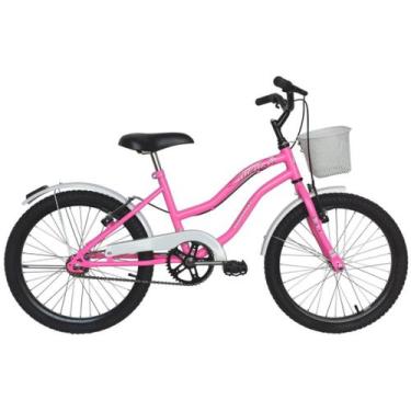 Imagem de Bicicleta Para Menina Aro 20 Beach Cor Rosa Chiclete - Dalannio Bike