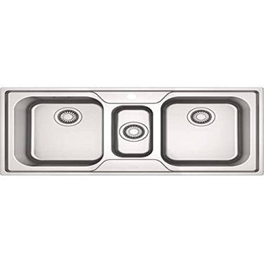 Imagem de Cuba Tripla De Sobrepor Smart Franke 100x50 c/válvula 4,5