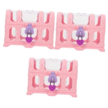Imagem de Hemobllo 3 Peças Caixa Baú De Tesouro Baú De Brinquedo Cubo De Armazenamento Pirata Caixa De Tesouro Baú De Tesouro Para Sala De Aula Pequeno Baú De Jóias Caixa De Peito Criança Strass