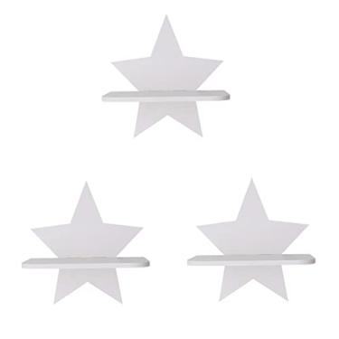 Imagem de BESTOYARD 3Pcs Prateleiras De Parede De Madeira Prateleiras Montadas Na Parede Para Prateleiras De Armazenamento Prateleiras Suspensas Na Parede Prateleiras De Armazenamento De Parede De