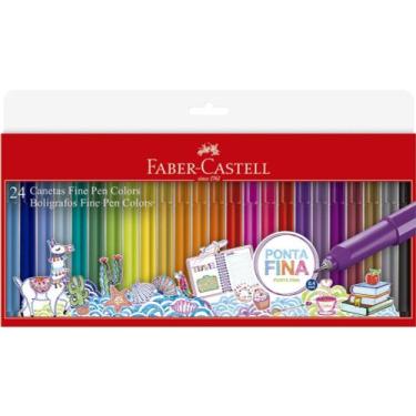 Imagem de Caneta Fine Pen, 24 Cores, 0.4mm, Colors, Faber-Castell