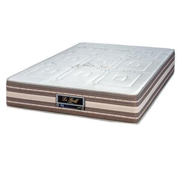 Imagem de Colchão Super King Sankonfort Molas Ensacadas Le Griff 193x203x33 Marrom/tampo branco