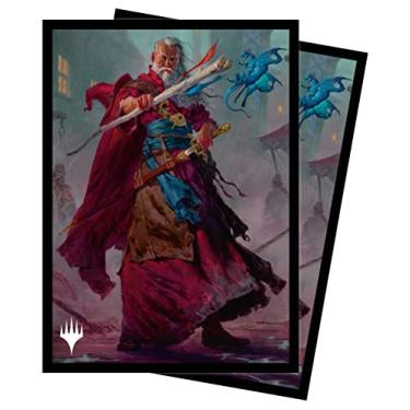 Imagem de Ultra PRO - Magic: The Gathering Battle for Baldur's Gate, Commander Legend 100ct Card Sleeves (Elminster) – Proteja suas cartas colecionáveis com a tecnologia ChromaFushion