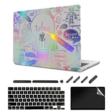Imagem de TeDaWen Capa compatível com o novo MacBook Air de 15,3 polegadas (modelo versão 2023: chip A2941 M2), capa protetora, capa de teclado e protetor de tela, transparente Q5