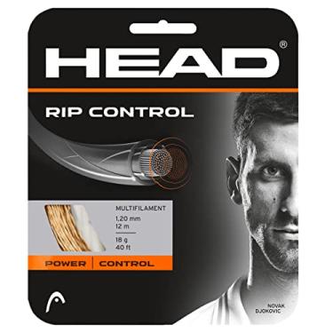 Imagem de Head Conjunto de cordas de raquete de tênis RIP Control 10 m – corda de raquete multifilamento calibre 17, natural