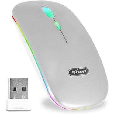 Imagem de Mouse Sem Fio Wireless Led RGB Ergonomico Precisão e Conforto em um Único Dispositivo