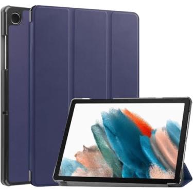 Imagem de Maxgood Capa Smart Case Compatível Samsung Galaxy Tab A9 8.7'' 2023 SM-X110 X115 X117-AZUL, Leve, PU de qualidade,Anti-impressões digitais,Resistente a arranhões