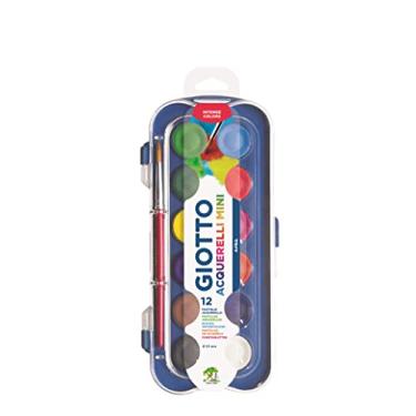 Imagem de GIOTTO Acquarelli Mini, Aquarela em Estojo de Pastilhas de 23mm, 12 Cores