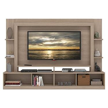 Imagem de Estante Rack com Painel e Suporte TV 65" Moscou Multimóveis Madeirado/Tenerife