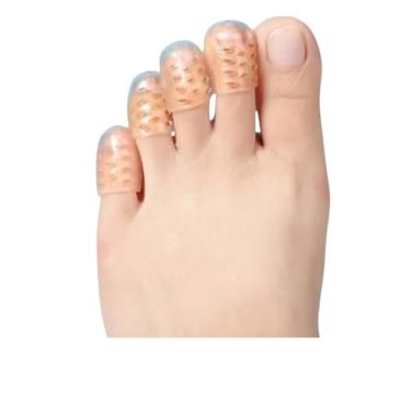 Imagem de Protetor Dedos Silicone Pé Joanetes Alívio Calos Calosidade 2 Pares De Protetor De Dedo Do Pé Para Correção De Dedo Do Pé Protetor De Joanete Para Três Furos Adesivos De Calo De Silicone