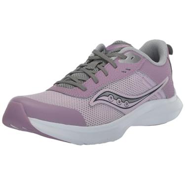 Imagem de Saucony Tênis infantil unissex Axon 3, Sapato Infantil, Calçados, Orquídeacinza, 5.5 Wide Big Kid
