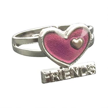 Imagem de Anel de humor que muda de cor ajustável emoção sensação de temperatura variável joia anel, Resizable, Zircônia cúbica