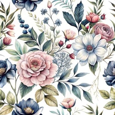 Imagem de Papel de parede floral de jardim, papel de parede descascar e colar, natureza, peônia, rosa, planta, papel de parede autoadesivo, papel de parede removível, papel de contato floral, berçário, quarto,