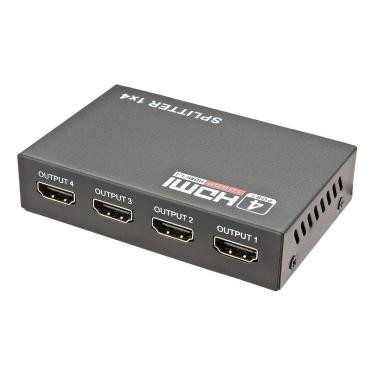 Imagem de Splitter Distribuidor 1x4 Cabo Hdmi 3d 1080p