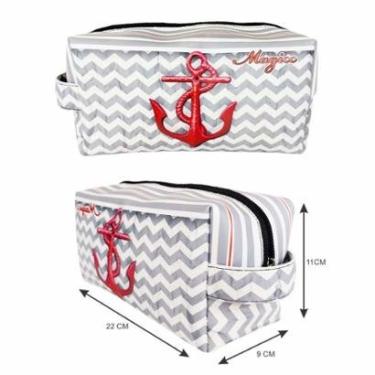 Imagem de Necessaire Praia Feminina Âncora Vermelha, Magicc-Feminino