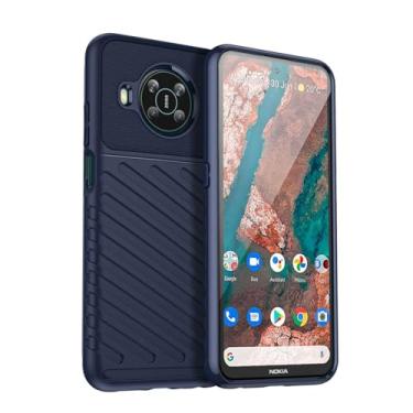 Imagem de Capas para Nokia X20.Caso básico,Botão de pressão flexível / 360 ° Proteção completa,Sensação arenácea