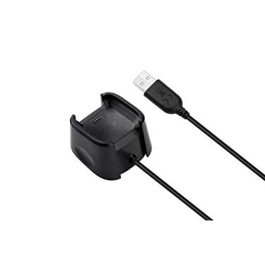 Imagem de JIUJOJA Base de carregamento de substituição compatível com Fitbit Versa/Versa 1, (não para Versa 2), carregador Versa Lite SE, suporte de base de cabo de carregamento para relógio inteligente
