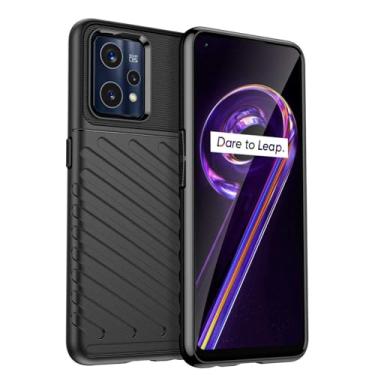 Imagem de Capas para Realme Narzo 50 Pro.Caso básico,Botão de pressão flexível / 360 ° Proteção completa,Sensação arenácea