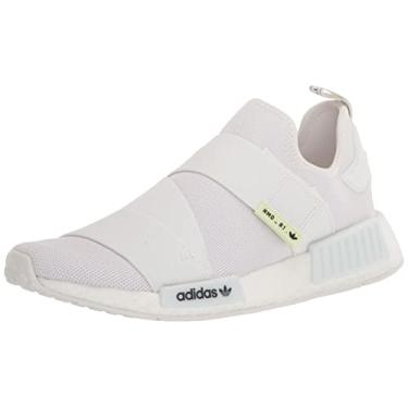 Imagem de adidas Tênis feminino sem cadarço NMD R1, Branco/Preto, 35