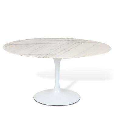 Imagem de Mesa Saarinen Tulipa Oval Espirito Santo 160x90cm Branco