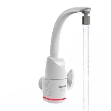 Imagem de Torneira Elétrica Zagonel Prima Touch Bancada/Parede 5500W 220V Branco