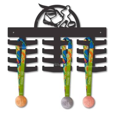 Imagem de Porta Medalhas Corrida Masculino Woodecora