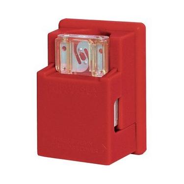 Imagem de Blue Sea Systems 5006 Maxi Fuse Block e porta-fusíveis em linha vermelho, 80 Amps