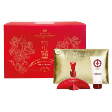 Imagem de Kit Marina De Bourbon Rouge Royal Edp Perfume Feminino 100Ml E Loção Corporal 100Ml E Necessaire