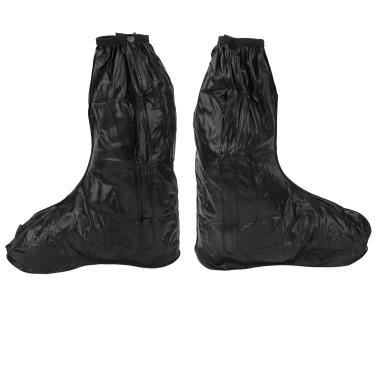 Imagem de Capas para sapato de chuva, preto portátil dobrável e reutilizável para sapato de chuva para chuva neve para pesca caminhada(3XL)
