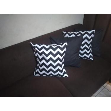 Imagem de Kit 4 Capas Almofadas Lindas Decorativas Sala Sofá C/ Ziper - Nena Enx