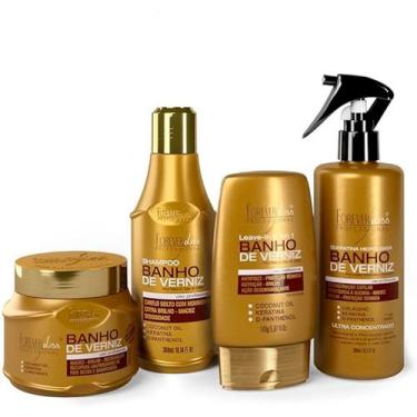 Imagem de Kit Hidratação Em Casa Banho De Verniz Forever Liss - Forever Liss Pro
