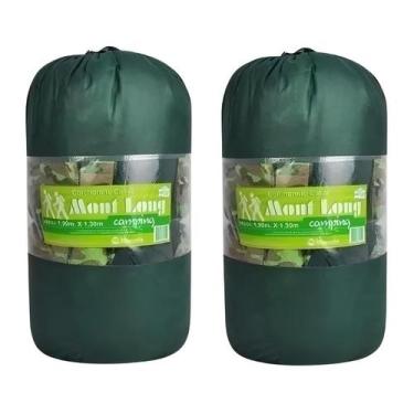 Imagem de Kit 2 Colchonete Acampamento Camping Mont Long Casal Retiro 190x130x3c
