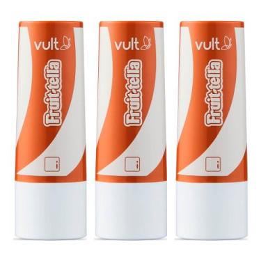Imagem de Kit 3 Balm Labial Fruittella Caramelo Protetor Hidratante Lip Sabor Ba