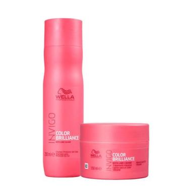 Imagem de Kit Wella Professionals Invigo Brilliance Shampoo e Máscara