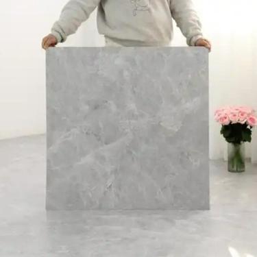 Imagem de 10 Piso Adesivo Placa Impermeável Antiderrapant Cimento 60cm - Tribosh