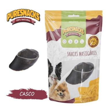 Imagem de Petisco Cachorro Snacks Casco Bovino Alimento Puresnack - PURESNACKS
