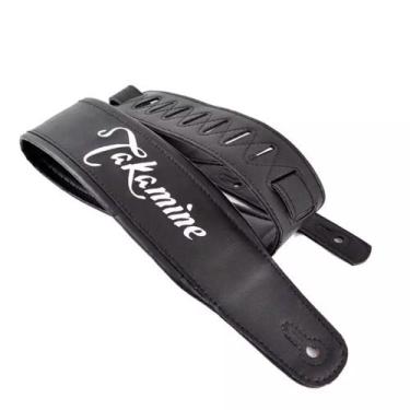 Imagem de Correia De Couro Takamine Original TBS65 Preta