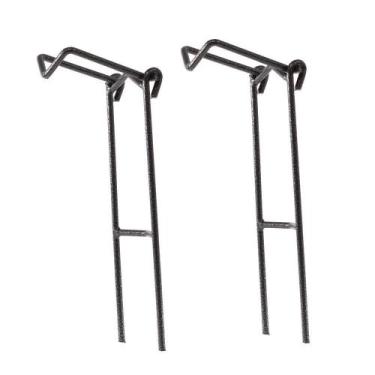 Imagem de Kit 2 Suportes Secretária Espera para Vara de Pesca Dobrável Super Ref