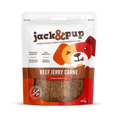Imagem de Petisco Jack&Pup Beef Jerky Carne para Cães - 450g