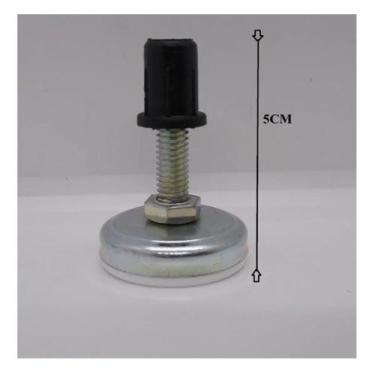 Imagem de Sapata Niveladora 5/16 32mm C/ Bucha P/móveis Kit 10 Peças - comercial