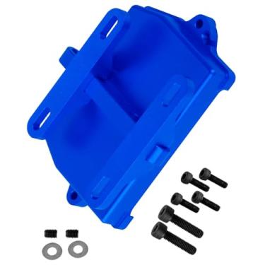 Imagem de hopsupRC RC Aluminum Receiver Box Cover ESC Bracket Mounting Bracket Upgrade Parts for 1/5 X-MAXX 6S, 1/5 X-MAXX 8S, 1/6 4WD 4X4 XRT 8S Monster Truck RC Car.Navy Blue.