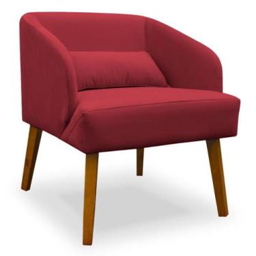 Imagem de Poltrona Decorativa para Sala de Estar Lara Suede - Porto Decor, Verme