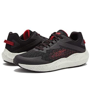 Imagem de Avia Storm Men’s Running Shoes with Lightweight Breathable Mesh - Black/Red, 11.5 Medium