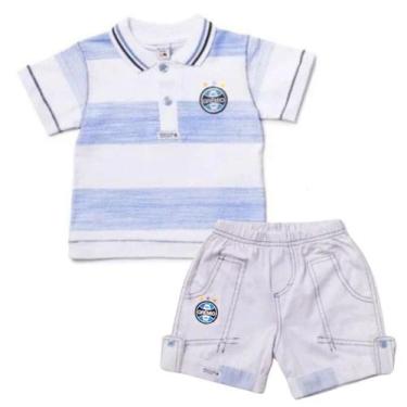 Imagem de Conjunto Infantil Grêmio Camisa Polo e Bermuda Oficial - Revedor, Tam 