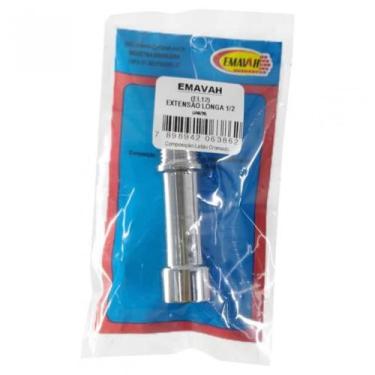 Imagem de Extensor Cromado Prolongador Longo Torneira Chuveiro 1/2'' - Emavah
