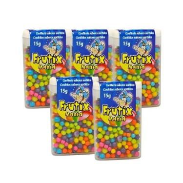 Imagem de 5 Caixinhas de Pastilhas Bala Tutti Frutti Drops Sacolinha - Audaz Foo