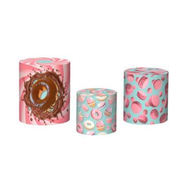 Imagem de Trio De Capa Cilindro - Confeitaria Flores 019 - Via Cores