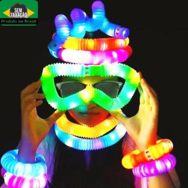 Imagem de Pop Tube Led Com Luz Fidget pop it Brinquedo INFANTIL 3 un  - REIS VAR