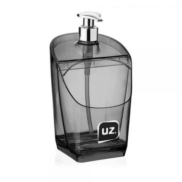 Imagem de Dispenser Porta Detergente Gold Translúcido 500ml Preto - UZ 